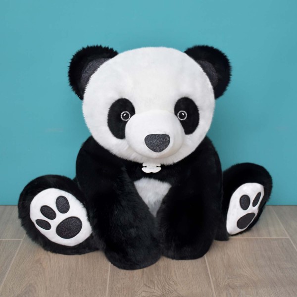 Histoire D Ours Peluche Panda Noir Cm