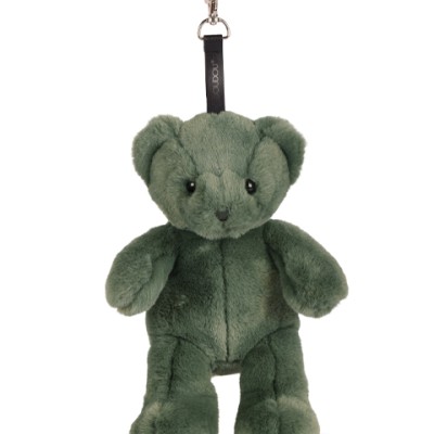 Bijou de Sac Ours en Peluche Vert - Porte-clés 20 cm