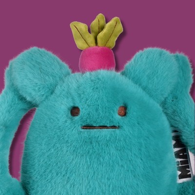 MIAM ! - Peluche Billie Radish - Bleu océan