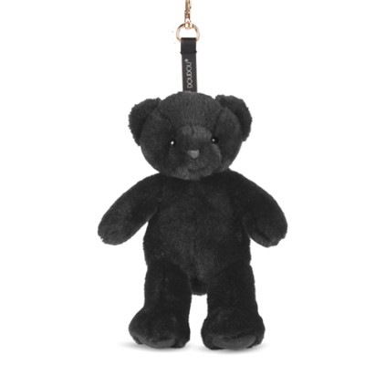 Bijou de Sac Ours en Peluche - Porte-clés 20 cm - Noir