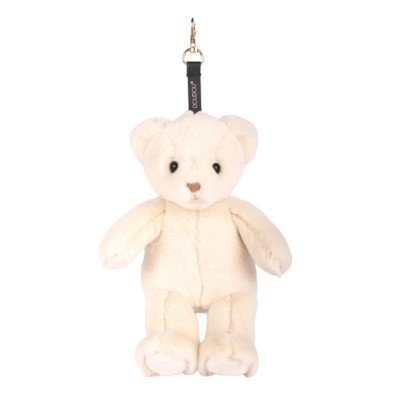 Bijou de Sac Ours en Peluche - Porte-clés 20 cm - Ivoire