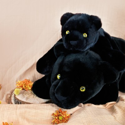 Peluche Panthère géante Noire - 60 cm