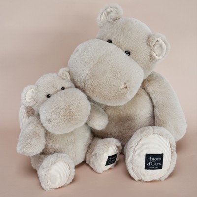 Peluche Hippopotame HIP'COOL beige