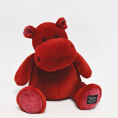 Peluche Hippopotame - Rouge 40 cm HIP'KISS
