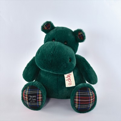 Peluche Hippopotame Vert sapin