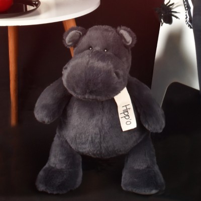 Peluche Hippo Gris anthracite 40 cm