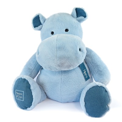 Peluche Hippopotame bleu - Blue jean 85 cm