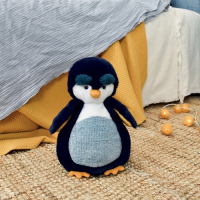 Peluche Pingouin bleu marine - 25  cm