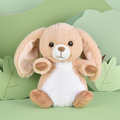 Peluche lapin beige - 20 cm