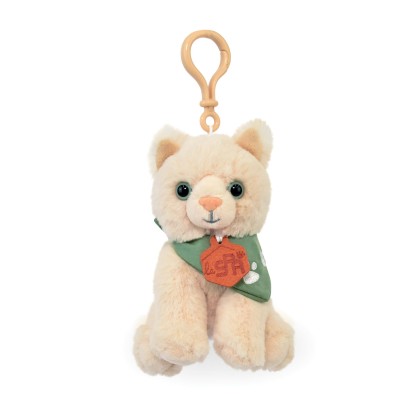 Porte clé - Bijou de sac X SPA - Chat Beige 13 cm