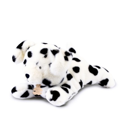 Peluche allongee chien dalmatien leste - Les P'tits Relax - 22 cm