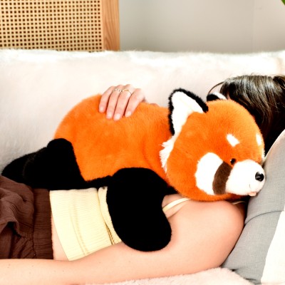 Peluche lestee panda roux geant - 55 cm