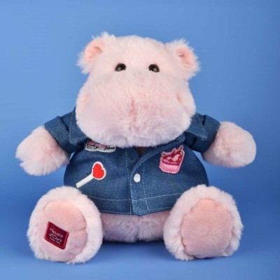 Peluche Hippopotame PINK MALLOW 20 cm