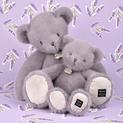 Ours en peluche Clémentin Lavande
