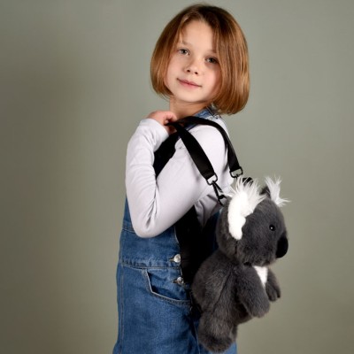 Sac a dos enfant koala gris - 28 cm - Podcoll