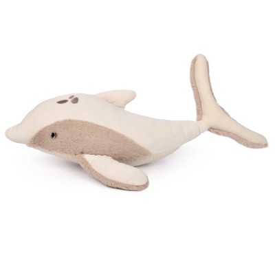 Dauphin en peluche beige - 50 cm