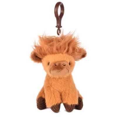 Porte clé Peluche vache ecossaise - Puy du Fou - 15 cm