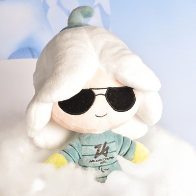Peluche Mascotte FASHION FLO - Jeux Paralympiques Milano-Cortina 2026 - 20 cm