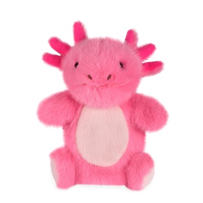 Marionnette peluche Axolotl - Podcoll - 24 cm