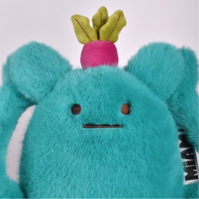 MIAM ! - Peluche Billie Radish - Bleu océan - 50 cm