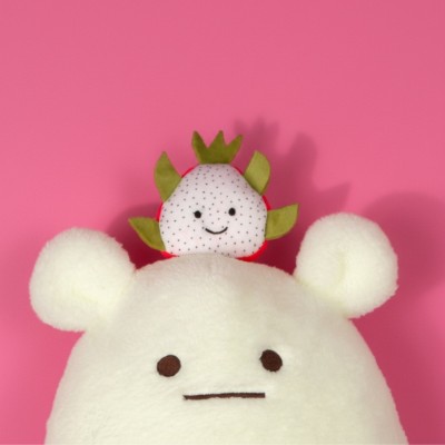 MIAM ! - Peluche No Name - Blanc fruit du dragon