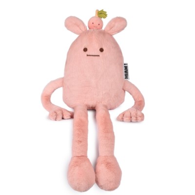 MIAM ! - Peluche Taylor Peach - Rose Pêche - 40 cm