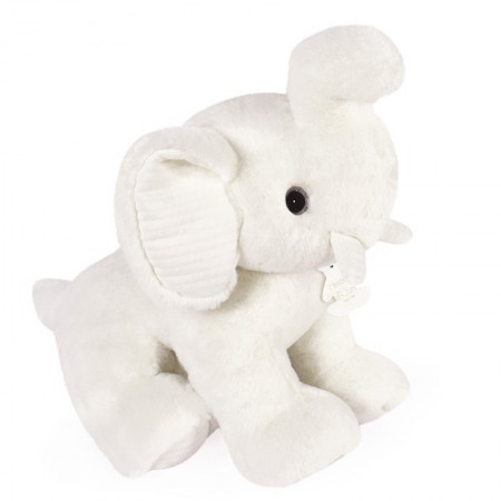 Peluche elephant bebe blanc