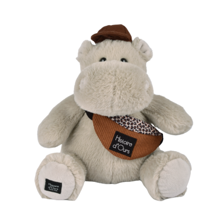 Peluche Hippopotame HELLO BROOK - 20 cm