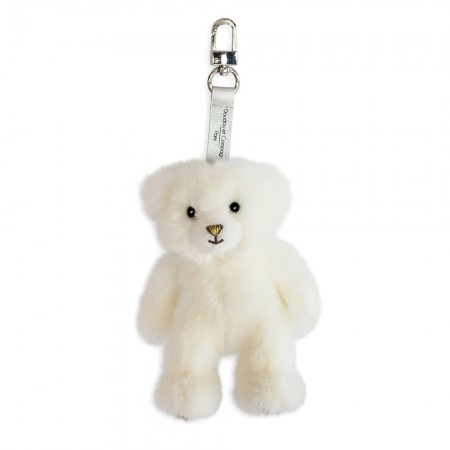 porte clé ours blanc avec paillettes