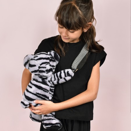 Sac - Ours en peluche Zébré - 30 cm