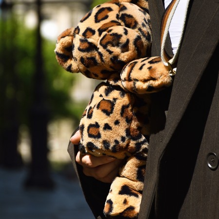 Sac bandoulière - Ours en peluche Léopard- 30 cm