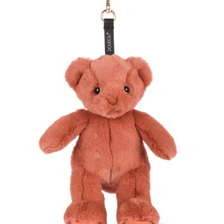 Bijou-Sac Ours en Peluche Terracotta - Porte-clés 20 cm