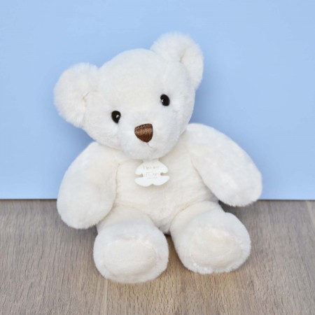 ours blanc peluche bebe