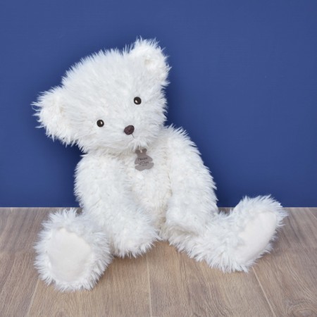 peluche en ours blanc 60 cm