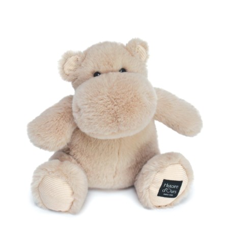 peluche hippopotame marron clair