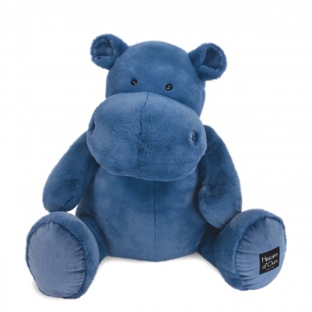peluche hippopotame xxl bleu histoire d'ours