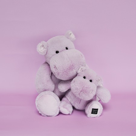 Peluche hippopotame violet - Histoire d'ours