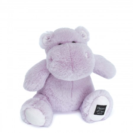 peluche hippopotame violet 25 cm Histoire d'ours HO3114