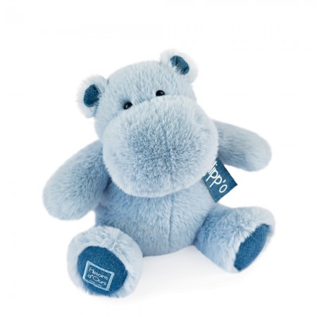 Peluche Hippopotame Bleu - 25cm - Histoire D'Ours