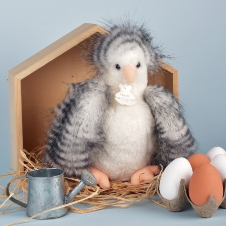 Peluche poule blanche Histoire d'Ours HO3217