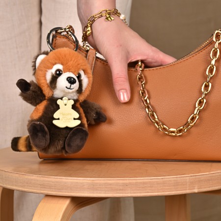 porte clé panda roux lesté -12 cm
