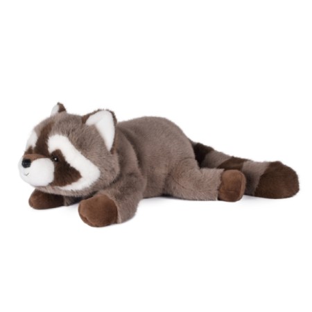 Peluche  lestee Raton Laveur marron Vasco