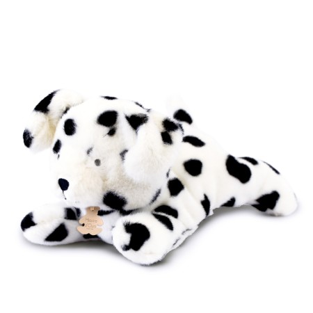 Peluche allongee chien dalmatien leste