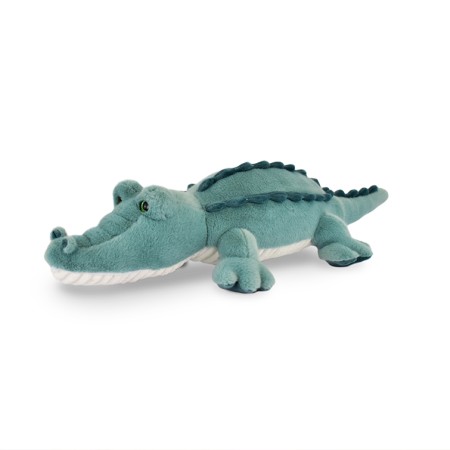 Crocodile peluche allongé vert 60 cm