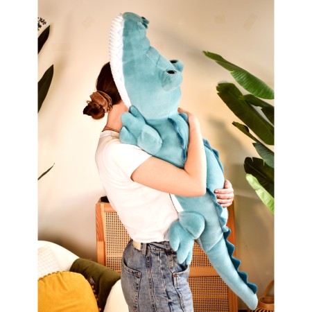 Crocodile peluche geant vert 125 cm