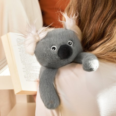 Peluche bien être - Koala en peluche magnétique gris - 30 cm