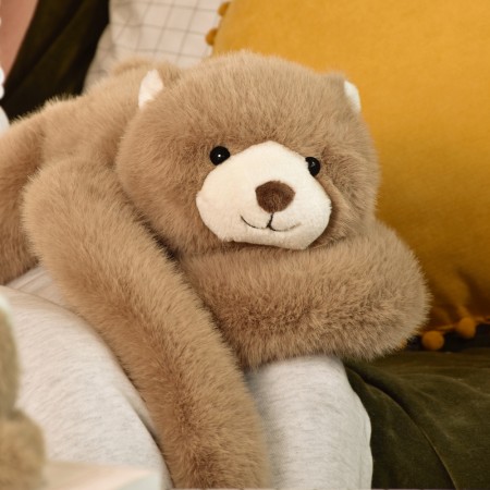 Peluche Ours marron lesté - 40 cm - Podcoll