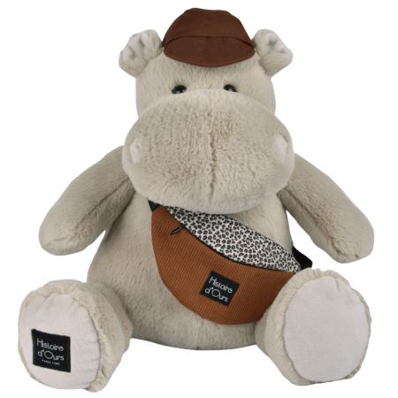 Peluche Hippopotame HELLO BROOK - 38 cm