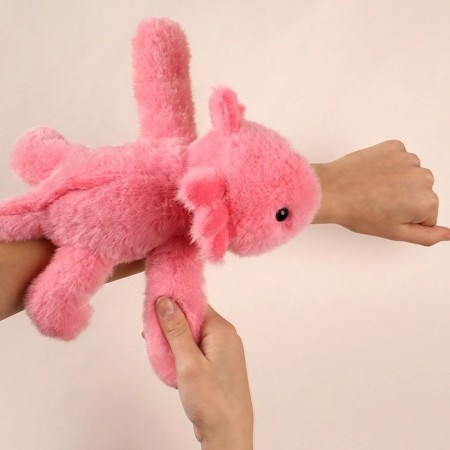 Bracelet Slap peluche Axolotl - 25 cm