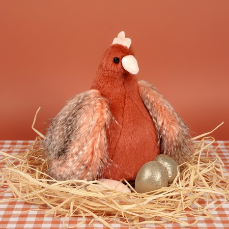 Peluche POULETTE et ses œufs d'or
